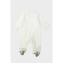 Layette Bg Store Kız Bebek Beyaz Tulum 23FW0LT7813