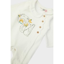 Layette Bg Store Kız Bebek Beyaz Tulum 23FW0LT7813