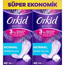 Orkid Günlük Ped Normal Dev Ekonomi Paketi 80 Ped