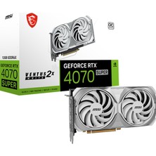 MSI VGA GEFORCE RTX 4070 SUPER 12G VENTUS 2X WHITE OC RTX4070S 12GB GDDR6X 192B DX12 PCIE 4.0 X16 (3XDP 1XHDMI)