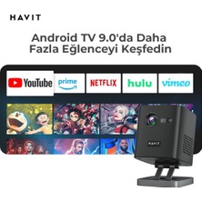 Havit PJ218 Pro Ruby Taşınabilir Bataryalı Dlp Projeksiyon Cihazı (Youtube, Netflix, Exxen, Disney+)