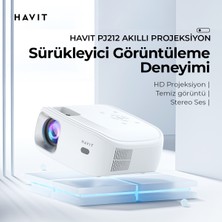 Havit PJ212 Full Hd 1080P Taşınabilir Projeksiyon Cihazı - Wifi, 270 Ansi, Bluetotoh, Screen Mirror