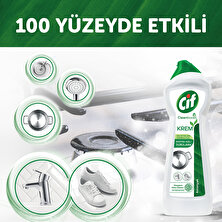 Cif Krem Yüzey Temizleyici Amonyaklı Yağ ve Kireç Sökücü Leke Çıkarıcı 750 ML