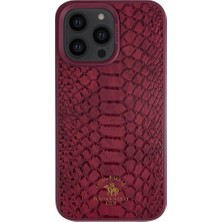 Fuchsia Santa Barbara Polo Racquet Club iPhone 14 Knight Deri Kapak