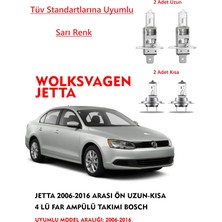 Bosch  Jetta 2010 Model Arası Ön Uzun-Kısa 4 Lü Far Ampülü Takımı