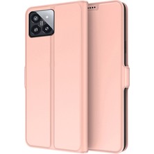 4U Sky Xiaomi Için 14 Pro Pu Pu Deri Kart Tutucu Şok Geçirmez Flip Telefon Kapağı Golü Altın (Yurt Dışından)