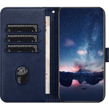 4U Sky Xiaomi Redmi Için Mikrofiber Deri Kılıf Not 12 Pro 5g/12 Pro Speed ​​5g/poco X5 Pro 5g Baskılı Stand Cüzdan Telefon Kapak Mavisi (Yurt Dışından)