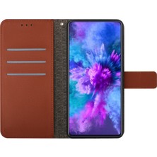 4U Sky Xiaomi 14 Pro Case Pu Deri Deri Litchi Doku Cep Telefonu Kapağı Stand ve Cüzdan-Kahverengi (Yurt Dışından)