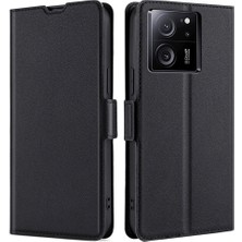 4U Sky Xiaomi Redmi K60 ULTRA/13T/13T Pro Case Deri Kart Yuvası Şok Geçirmez Telefon Kapak Black (Yurt Dışından)