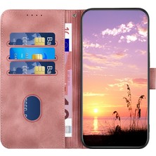 4U Sky Xiaomi Için Redmi Note 12 4g Deri Kasa Cüzdan Kapağı Baskılı Fil Kafa Pembe (Yurt Dışından)