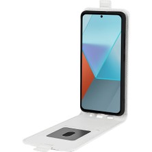 4U Sky Xiaomi Redmi Için Note 13 Pro 5g Case Crazy Horse Doku Cep Telefonu Deri Kapak-Beyaz (Yurt Dışından)