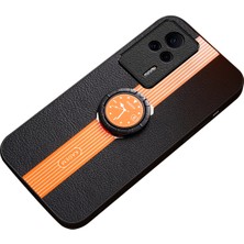 4U Sky Xiaomi Redmi Için K60E 5g Case Manyetik Araba Montajlı Telefon Kapağı Kickstand-Orange ile (Yurt Dışından)