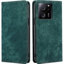 4U Sky Xiaomi Redmi K60 ULTRA/13T/13T Pro Case Rfıd Engelleyen Telefon Kapağı Cüzdan Stand Yeşili (Yurt Dışından)