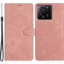 4U Sky Xiaomi 13T/13T Pro/redmi K60 Ultra Manyetik Kılıf Deri Cüzdan Telefon Stand Kapak Çizgisi Altın (Yurt Dışından)