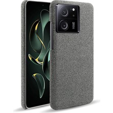 4U Sky Xiaomi Için Slim Fit Telefon Kabuğu Redmi K60 ULTRA/13T/13T Pro Kumaş+Sert Pc Koruyucu Telefon Kapağı Case-Grey (Yurt Dışından)