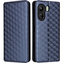 4U Sky Xiaomi Için Poco C65 4g/redmi 13C Cep Telefon Kılıfları Deri Cüzdan Baskılı Flip Cover-Blue (Yurt Dışından)