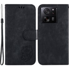 4U Sky Xiaomi Redmi K60 ULTRA/13T/13T Pro Case Lovely Tiger Dracrint Cep Telefonu Deri Kapak Black (Yurt Dışından)