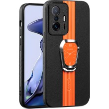 4U Sky Xiaomi 11T 5G/11T Pro 5g Case Contre Pu Deri+Tpu+Akrilik Kapak-Por (Yurt Dışından)