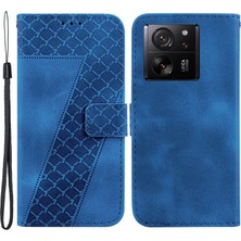 4U Sky Xiaomi 13T/13T Pro/redmi K60 Ultra Kılıf Anti-Fall Deri Cüzdan Stand Telefon Kapak-Dark Blue (Yurt Dışından)