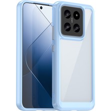 4U Sky Xiaomi Için 14 Case Anti-Drop Şok Geçirmez Tpu+Akrilik Cep Telefonu Geri Koruyucu Mavi (Yurt Dışından)