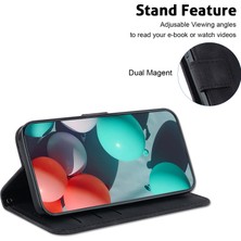 4U Sky Xiaomi 13T/13T Pro/redmi K60 Ultra Kılıf Anti-Fall Deri Cüzdan Stand Telefon Kapağı Black (Yurt Dışından)