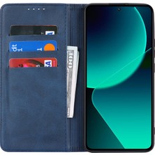 4U Sky Xiaomi 13T/13T Pro/redmi K60 Ultra Kılıf Güçlü Manyetik Deri Kapak-Dark Mavi (Yurt Dışından)