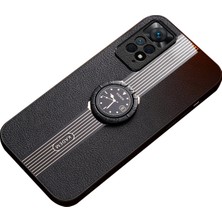 4U Sky Xiaomi Redmi Için Note 11 Pro 4g (Mediatek)/note 11 Pro 5g (Qualcomm) Yüzük Kickstand Cep Telefonu Case Black (Yurt Dışından)