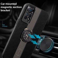 4U Sky Xiaomi Redmi Için Note 11 Pro 4g (Mediatek)/note 11 Pro 5g (Qualcomm) Yüzük Kickstand Cep Telefonu Case Black (Yurt Dışından)