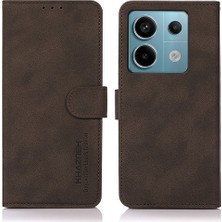 4U Sky Xiaomi Için Redmi Note 13 Pro 5g Cep Telefon Kılıfı Pu Deri Cüzdan Flip Cover-Brown (Yurt Dışından)