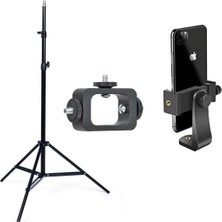 3'lü Set Cep Telefonu Canlı Yayın Montaj Adaptörü, Tripod ve Aksiyon Kamera Tutucu fotoğrafçılık Işık Yayıncı için Vidalı Universal Cep Telefonu Tutucu, Cep Telefonu için Tripod