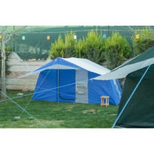 Zey Camping 3 Oda Mutfak Orman Bahçe Barınak Dağcı Kamp 8 Kişilik Çadır ve Koruma Brandası