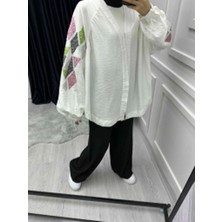 Hasenna KMN001 Nakış Işlemeli Kimono