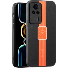 4U Sky Xiaomi Redmi Için K60E 5g Case Anti-Fall Elektrokürü Koruyucu Telefon Kapak-Orange (Yurt Dışından)