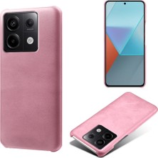 4U Sky Xiaomi Redmi Için Note 13 Pro 5g Case Buzağı Dokusu Önleme Önleyici Pu+Pc Telefon Kabuk Golü Altın (Yurt Dışından)