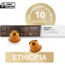 Chroma Coffee Signature Series Ethiopia 10 Adet Nespresso Uyumlu Kapsül Kahve %100 Arabica Etiyopya