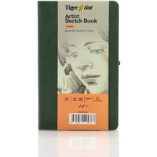 Tigertint Sketchbook Sert Kapaklı Eskiz Defteri 90 gr A5 80 Yaprak Yeşil