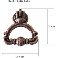 Eym 5 Adet Çanta Sarkaç Eskitme Düğme Antik Bakır Mobilya Kulp