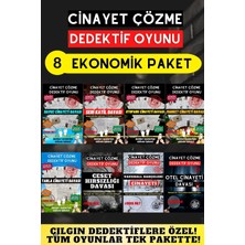 Gamebulance 8'li Paket Cinayet Çözme - Ekonomik Paket Dedektif Oyunu - Çözülmeyen Davalar - Katil Kim Oyunu