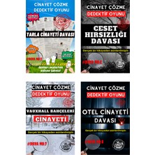 Gamebulance 8'li Paket Cinayet Çözme - Ekonomik Paket Dedektif Oyunu - Çözülmeyen Davalar - Katil Kim Oyunu