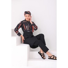 REMSA Paraşüt Tam Kapalı Tesettür Mayo Aller 2403 Çizgi