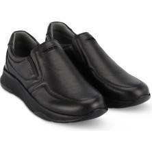 Forelli Tola-G Erkek Deri Comfort Ayakkabı Siyah