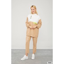 Masiva Collection Tesettür Takım Paraşüt Kumaş Camel