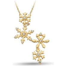 ÇGK KUYUMCULUK Kar Tanesi Altın Kolye KLYCGK179