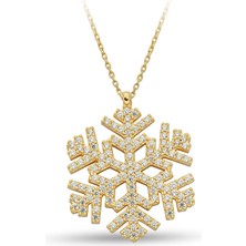 ÇGK KUYUMCULUK Kar Tanesi Altın Kolye KLYCGK193