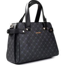 Armine 172 Kadın El Çantası Siyah Baskılı