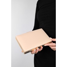 Luvi Ivan Koyu Bej Cilt Kadın Abiye Çanta