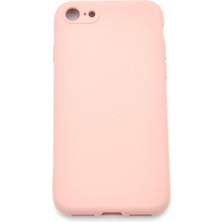 NOVKA Phone Accessories  iPhone 7 / 8 Uyumlu Düz Renk Esnek Yumuşak Silikon Kılıf  Rubber Pembe