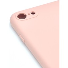 NOVKA Phone Accessories  iPhone 7 / 8 Uyumlu Düz Renk Esnek Yumuşak Silikon Kılıf  Rubber Pembe