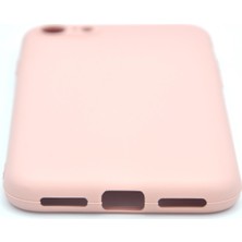 NOVKA Phone Accessories  iPhone 7 / 8 Uyumlu Düz Renk Esnek Yumuşak Silikon Kılıf  Rubber Pembe