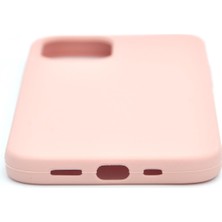 NOVKA Phone Accessories  iPhone 12 Uyumlu Düz Renk Esnek Yumuşak Silikon Kılıf  Rubber Pembe